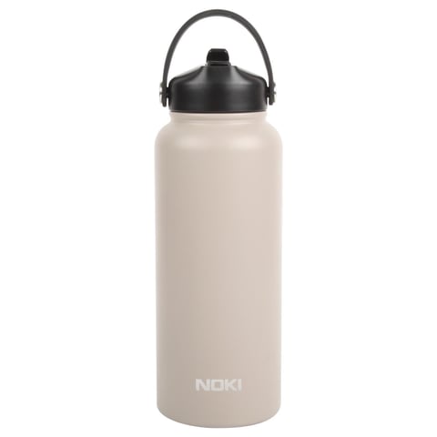 NOKI BEJ ÇELIK MATARA ÇEVIR AÇ PIPET TASIMA KULPLU TERMOS 960 ML